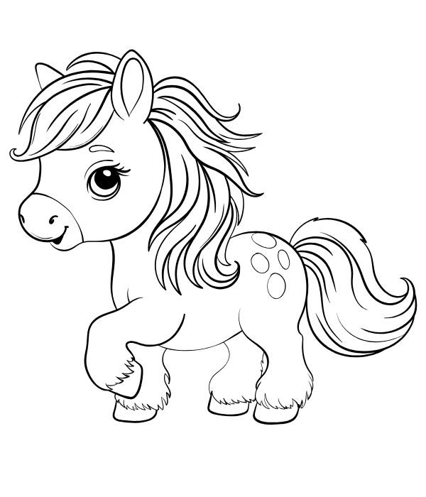 tô màu con ngựa 5