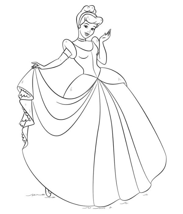 tô màu công chúa lọ lem 1