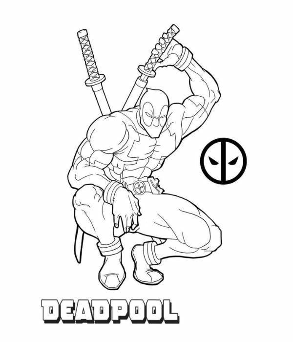 tô màu deadpool 12