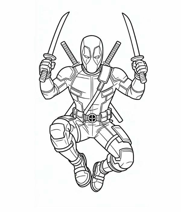 tô màu deadpool 21