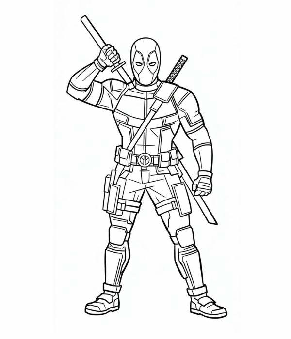 tô màu deadpool 22