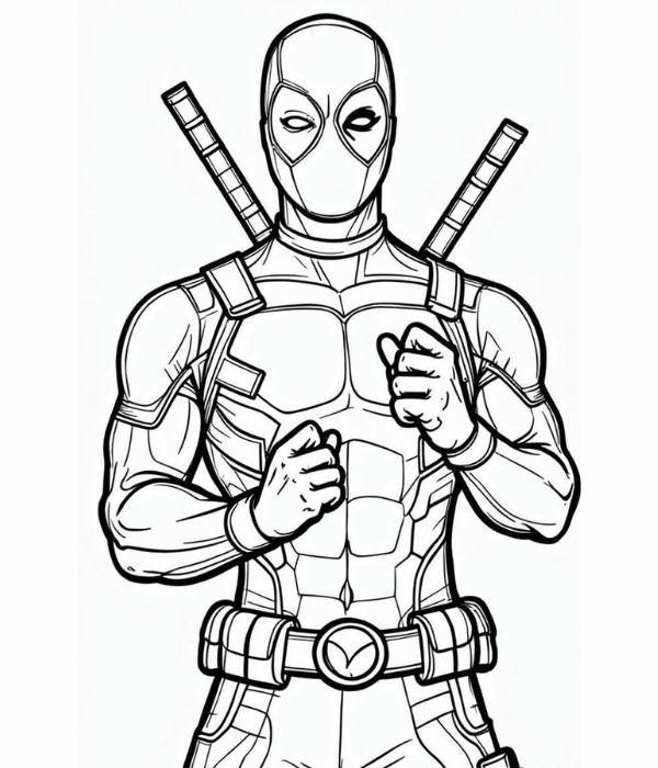 tô màu deadpool 28