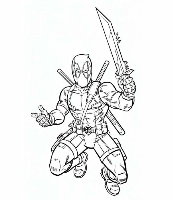 tô màu deadpool 30