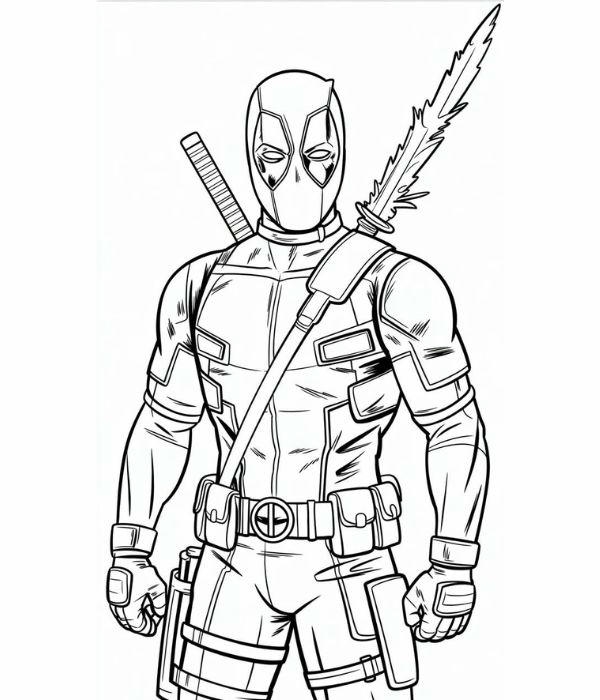 tô màu deadpool 32
