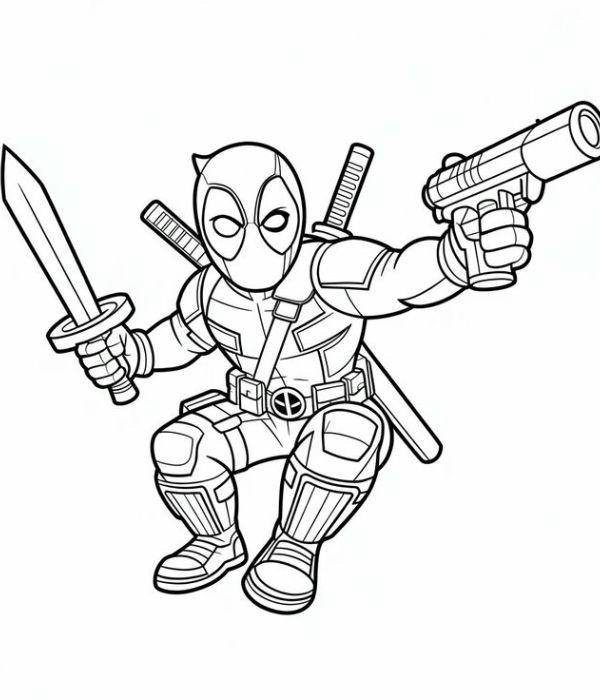 tô màu deadpool 33