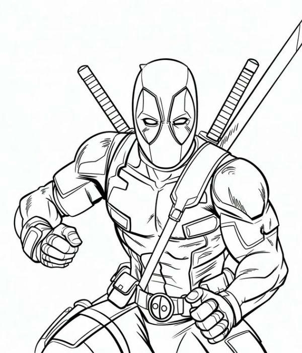 tô màu deadpool 34