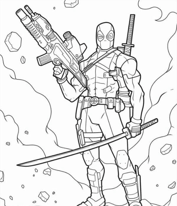 tô màu deadpool 35