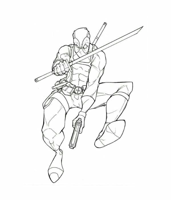tô màu deadpool 9