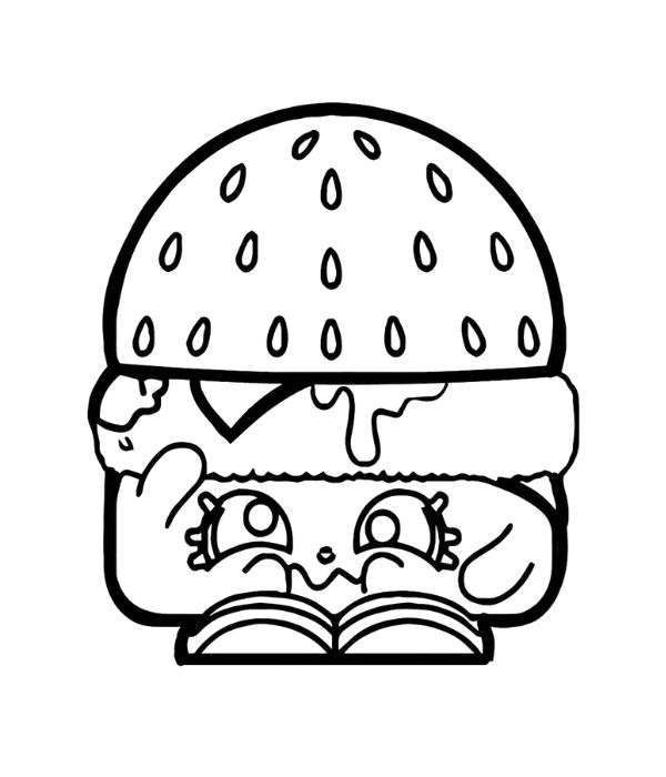 tô màu hamburger 1