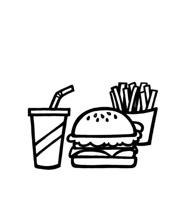 tô màu hamburger 33