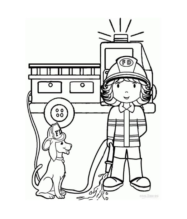 tô màu lính cứu hỏa 16