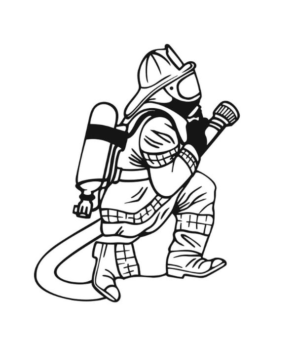 tô màu lính cứu hỏa 18