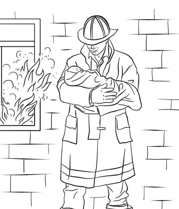 tô màu lính cứu hỏa 2