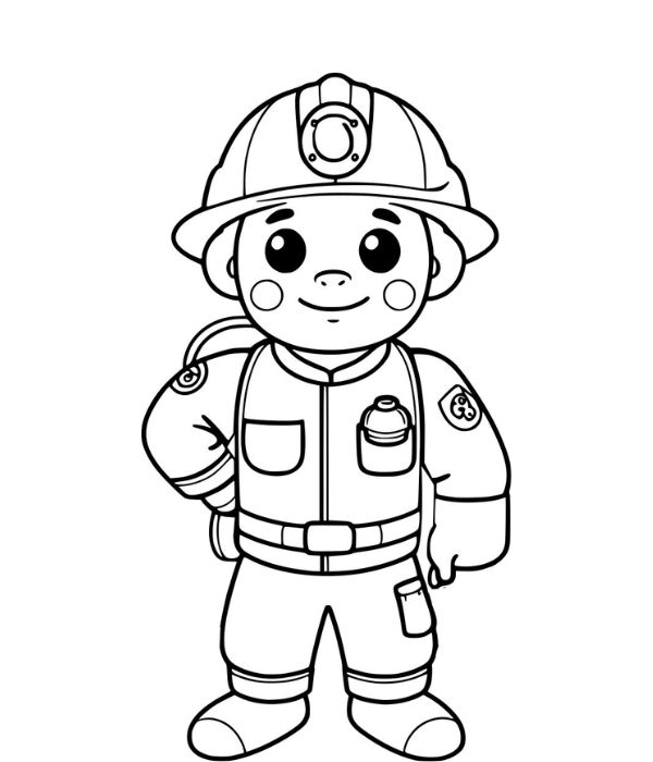 tô màu lính cứu hỏa 22
