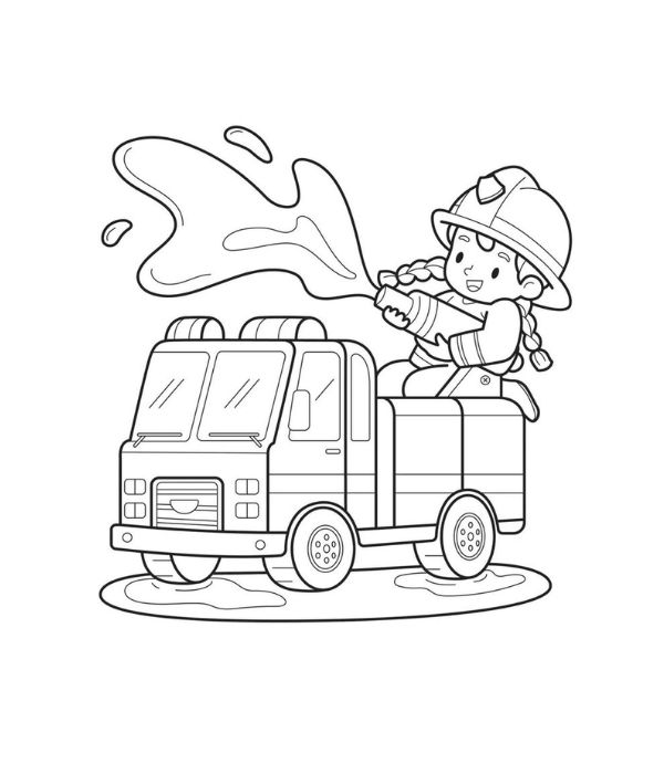 tô màu lính cứu hỏa 28