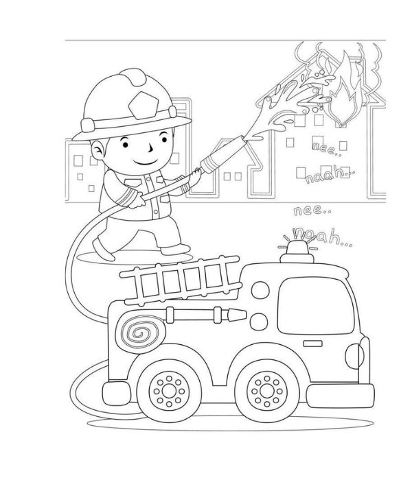 tô màu lính cứu hỏa 29