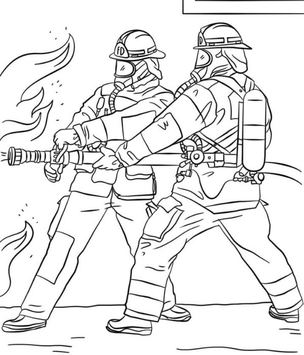 tô màu lính cứu hỏa 3