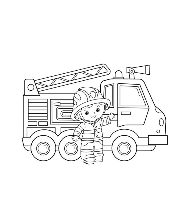 tô màu lính cứu hỏa 30