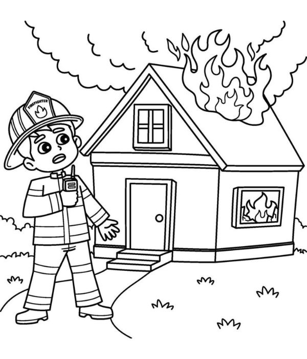 tô màu lính cứu hỏa 35