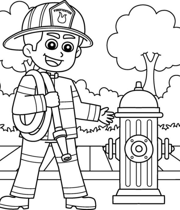 tô màu lính cứu hỏa 36