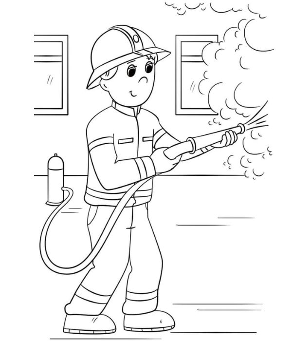 tô màu lính cứu hỏa 4