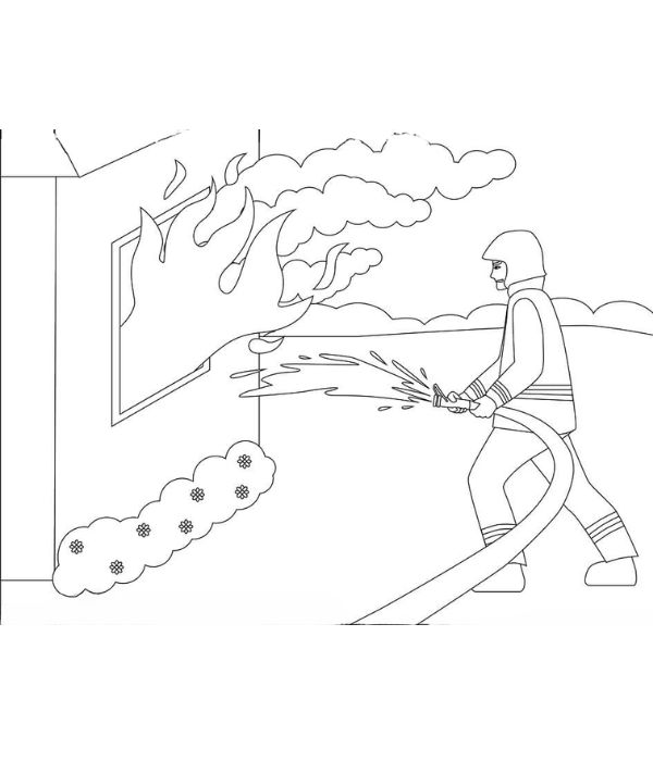 tô màu lính cứu hỏa 7