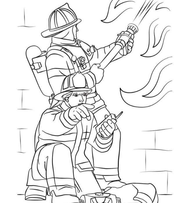 tô màu lính cứu hỏa 9