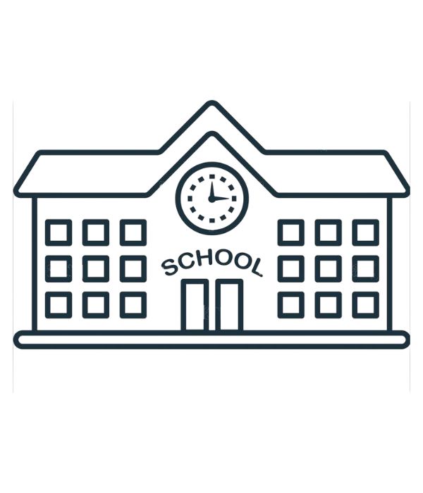 tô màu trường tiểu học 16