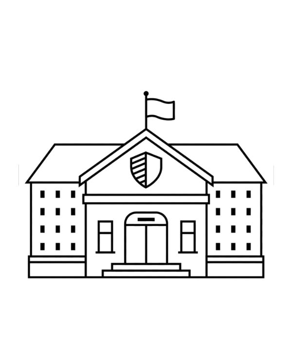 tô màu trường tiểu học 18