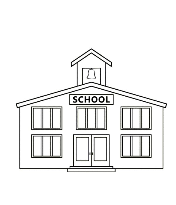 tô màu trường tiểu học 30