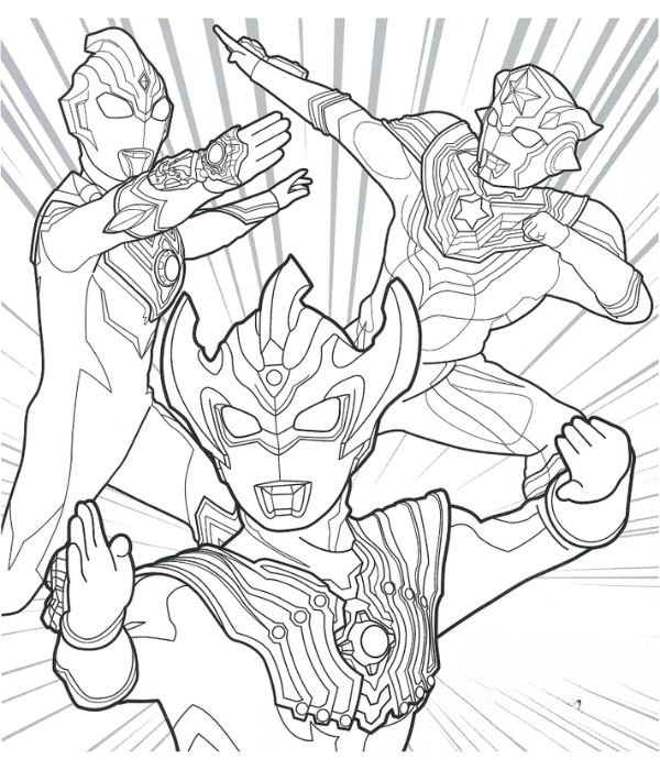 tô màu ultraman 21