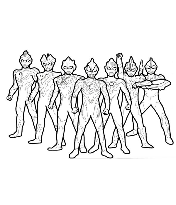 tô màu ultraman 27