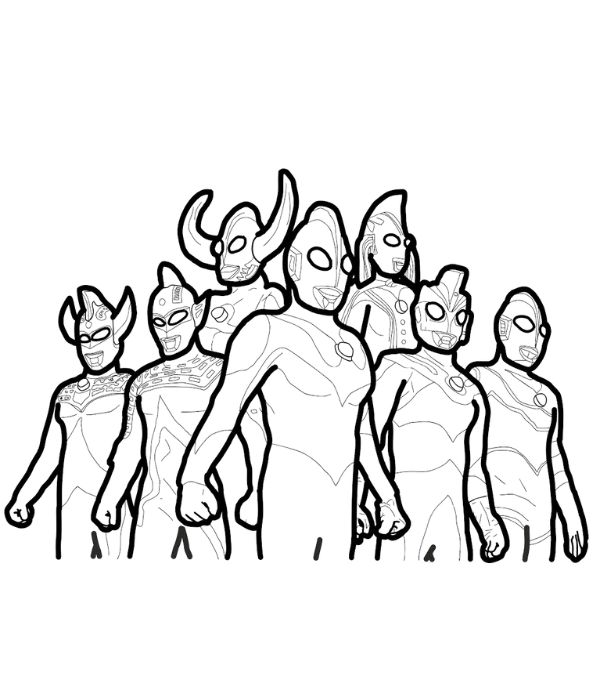 tô màu ultraman 31