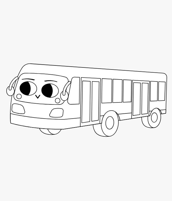 tô màu xe bus 6