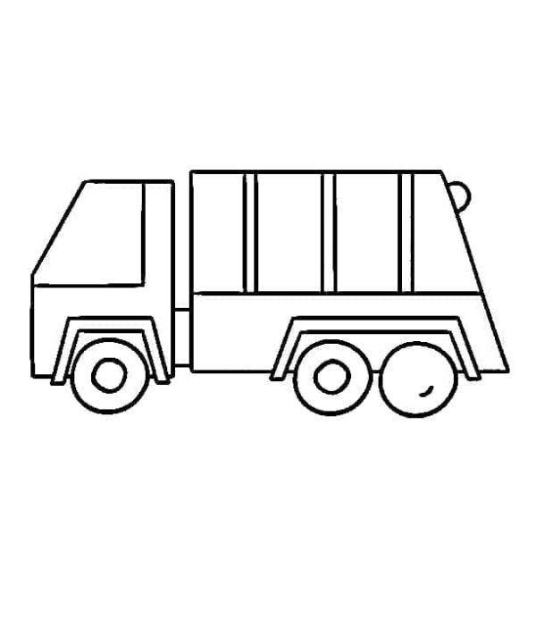 tô màu xe chở rác 13