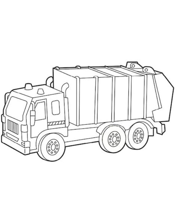 tô màu xe chở rác 25