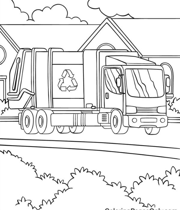 tô màu xe chở rác 29
