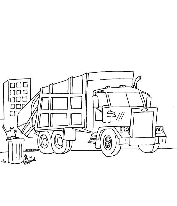 tô màu xe chở rác 36