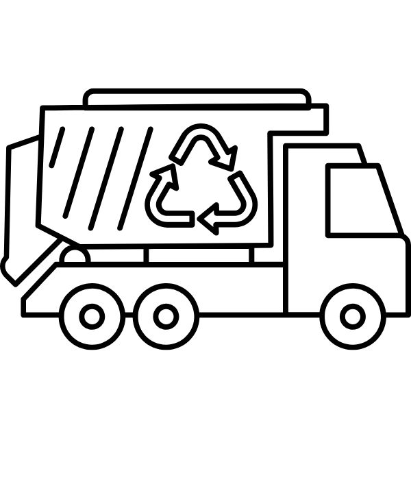 tô màu xe chở rác 4