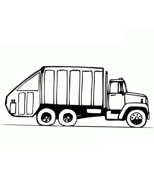 tô màu xe chở rác 6