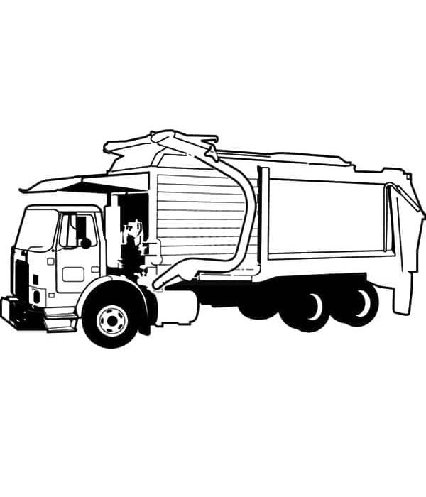 tô màu xe chở rác 7