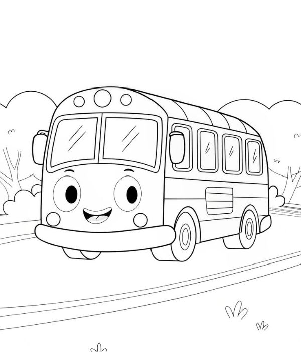 tô màu xe khách 26