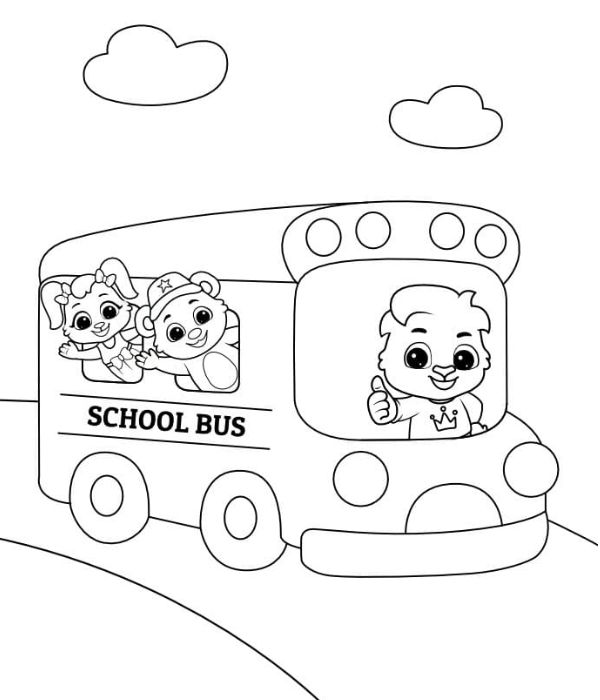 tô màu xe khách 4