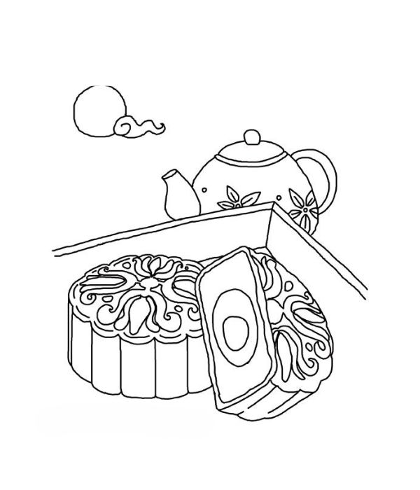 tranh bánh trung thu tô màu 14