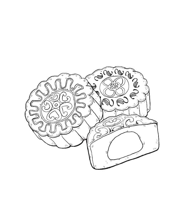 tranh bánh trung thu tô màu 15