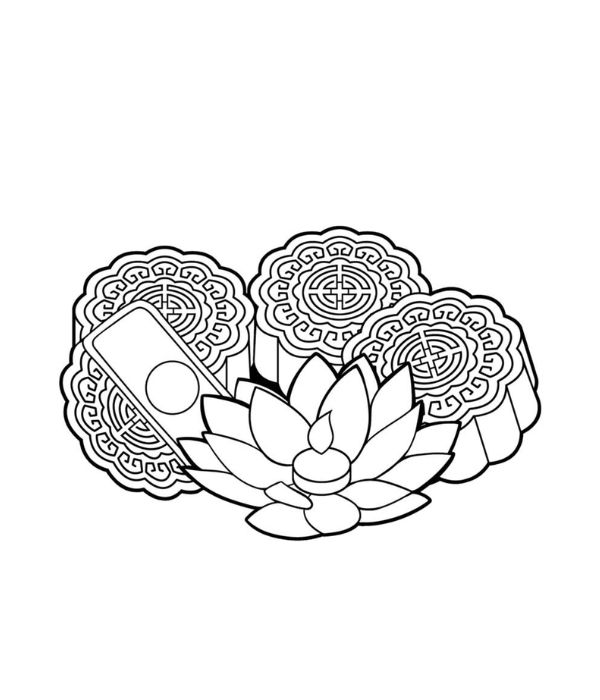 tranh bánh trung thu tô màu 20