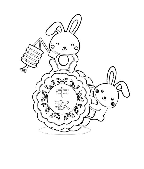 tranh bánh trung thu tô màu 21