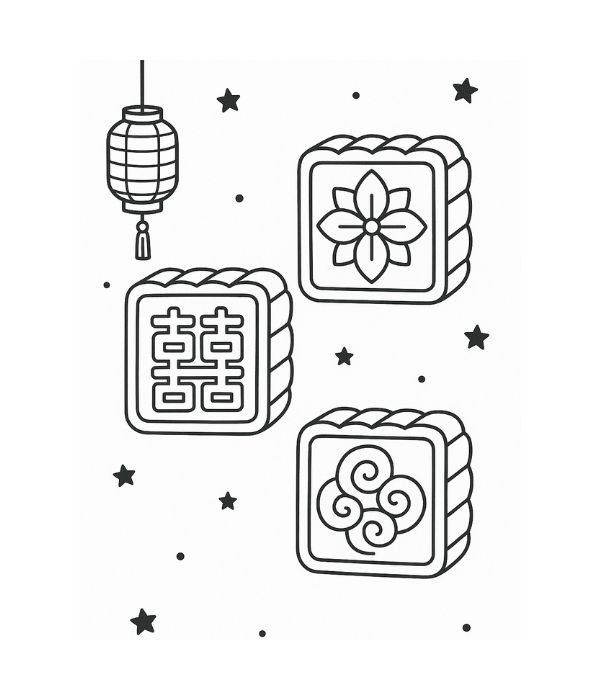 tranh bánh trung thu tô màu 27