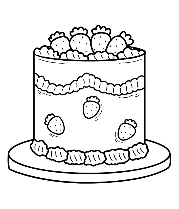 tranh tô màu bánh kem 10