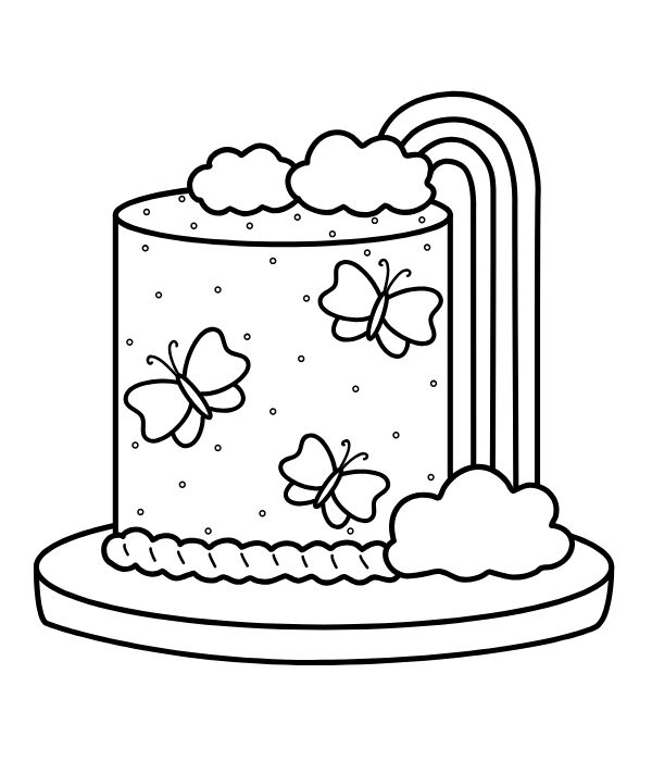 tranh tô màu bánh kem 11